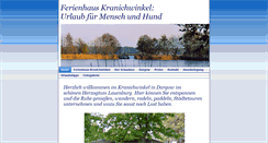 Desktop Screenshot of kranichwinkel.de